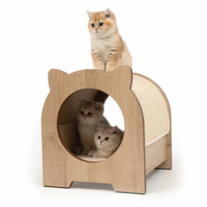 Catit Vesper Minou - Cat Home w/ Scratcher Roof